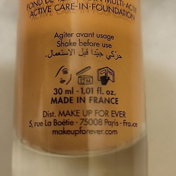 Make Up Forever Reboot Active Care Foundation Y365 Discontinued 1.01 fl oz Used - Picture 5 of 6